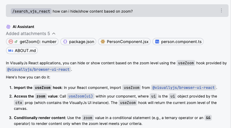 Hide/show content MCP