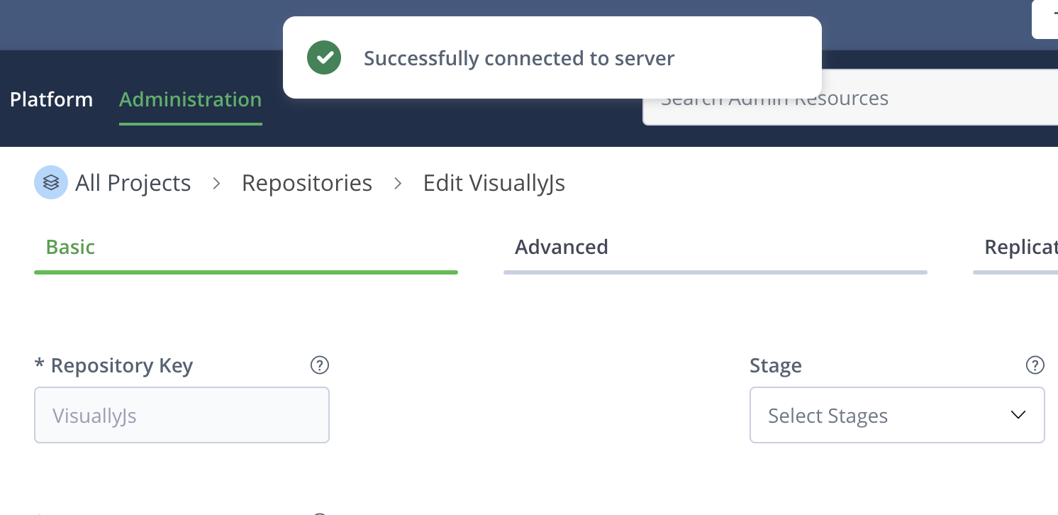 Remote repository connect